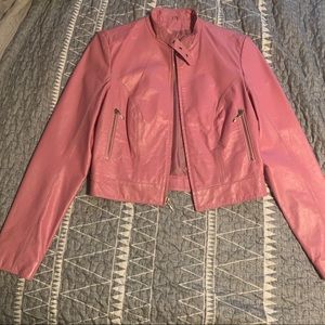 Wilsons Leather | Cute Maxima Pink Leather Jacket